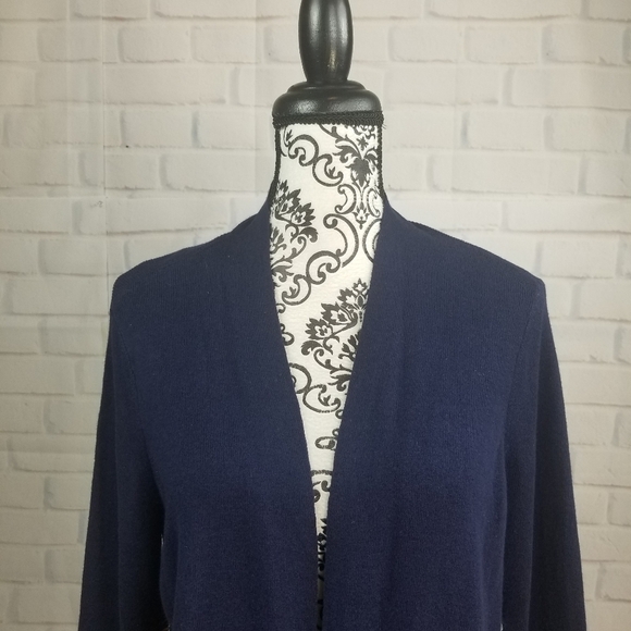 Chico's open front NWT cardigan sz1 paisley print - Picture 2 of 10